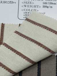 OM43601 Lin Coton Rayure Simple[Fabrication De Textile] Oharayaseni Sous-photo