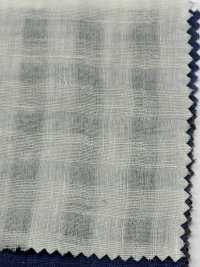 OM43607 Vichy En Lin Coquelicot[Fabrication De Textile] Oharayaseni Sous-photo