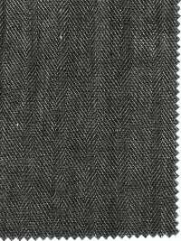 OWD25197 40/1 LIN JAPON À CHEVRONS Teint Sumi[Fabrication De Textile] Oharayaseni Sous-photo