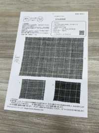 OA42322 HAUT LIN TWILL 40/1 Pied De Poule[Fabrication De Textile] Oharayaseni Sous-photo