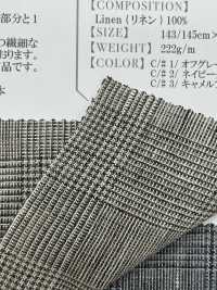 OA43657 Fil TOP Lin 40/1 Smart Check[Fabrication De Textile] Oharayaseni Sous-photo