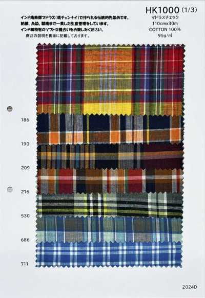 HK1000 Madras à carreaux