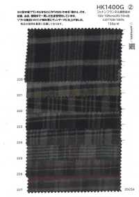 HK1400G Flanelle De Coton Teintée Par Pigment[Fabrication De Textile] KOYAMA Sous-photo