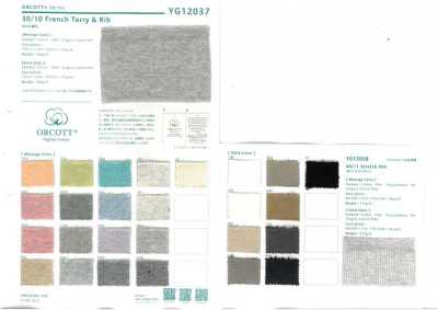 YG12037 O-cotton 30/10 molleton français