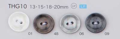 THG10 Bouton à deux trous en résine polyester