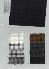 KB9003 Pin Check En Lin/coton Teint En Fil[Fabrication De Textile] KOYAMA Sous-photo