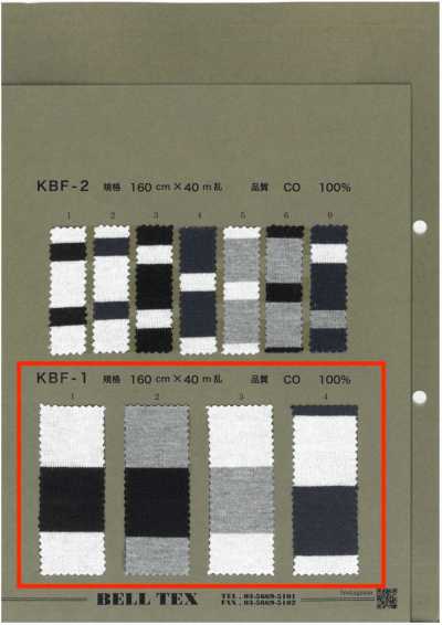KBF-1 Jersey à rayures horizontales 40/2