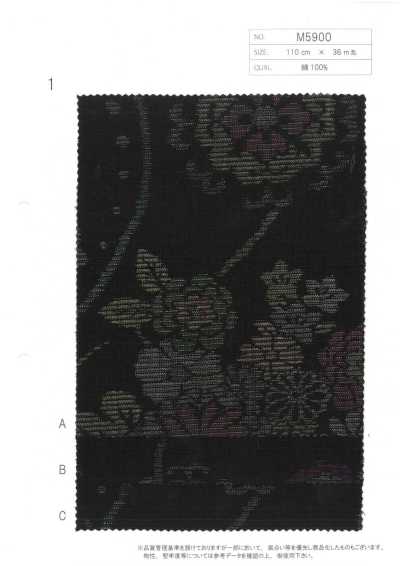 M5900-1 Imprimé dobby en coton