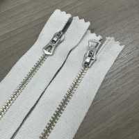 3-N-CO-C Fermeture éclair Vintage WALDES®, Argent Allemand, Taille 3, Ruban En Coton, Extrémité Fermée Fermeture éclair Asahi Sous-photo