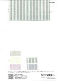 14410 50 Fils Simples Coton Clair Oxford Multi-rayures[Fabrication De Textile] SUNWELL Sous-photo