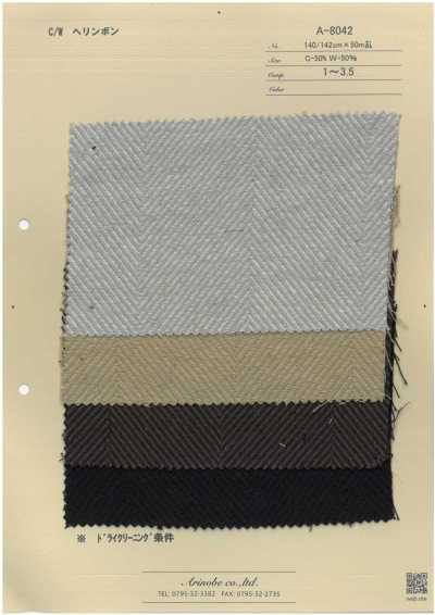 A-8042 Coton/laine à chevrons
