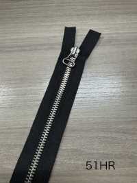 5-N-CO-MR Fermeture éclair Vintage WALDES®, Argent Allemand, Taille 5, Ruban En Coton, Séparateur Bidirectionn Fermeture éclair Asahi Sous-photo