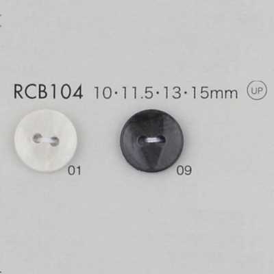 RCB104 Bouton en résine polyester avec rebord, à 4 trous