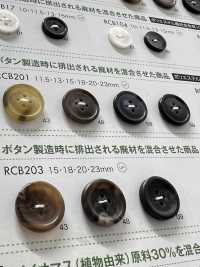 RCB201 Bouton 4 Trous Bordé De Résine Polyester DAIYA BUTTON(DAIYA BUTTON) Sous-photo