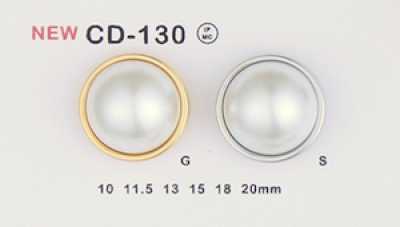 CD-130 Bouton en métal (bouton combiné nacre)