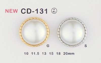 CD-131 Bouton en métal (bouton combiné nacre)