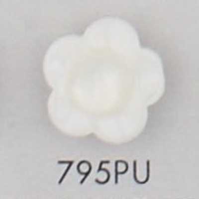 795PU Bouton en plastique en forme de fleur à 2 trous