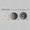 OPH335 Bouton en résine polyester à 4 trous