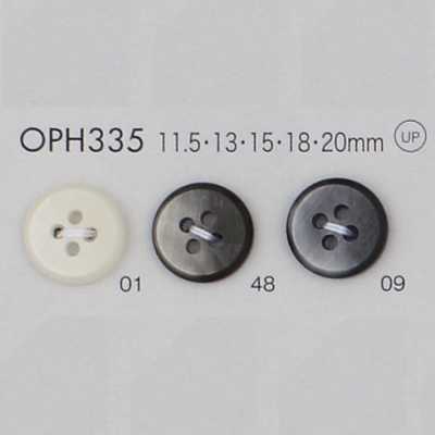 OPH335 Bouton en résine polyester à 4 trous