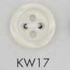 KW17 Bouton en résine polyester avec rebord, à 4 trous