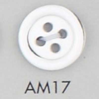 AM17 Bouton à 4 trous en résine acrylique/polyester