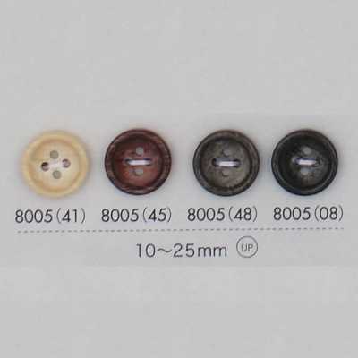 8005 Bouton à quatre trous en résine polyester avec rebord