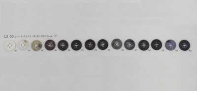 UX100 Bouton en résine polyester à quatre trous