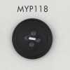 MYP118 Bouton en résine polyester avec bord, 4 trous
