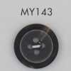 MY143 Bouton 4 trous style buffle en résine polyester