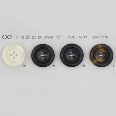 8009 Bouton en résine polyester à 4 trous