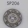 SP206 Bouton plaqué en résine ABS