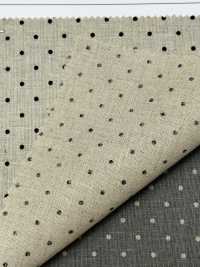 DOT-7100-1 Lin Loomstate Pin Dot[Fabrication De Textile] HOKKOH Sous-photo