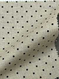 DOT-7100-1 Lin Loomstate Pin Dot[Fabrication De Textile] HOKKOH Sous-photo