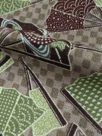 83064 SEVENBERRY® Loomstate Four Seasons Motif Éventail Damier[Fabrication De Textile] VANCET Sous-photo