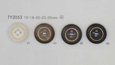 TY2053 Bouton à 4 trous en résine polyester