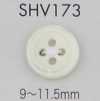 SHV173 Bouton en coquillage à quatre trous avec rebord