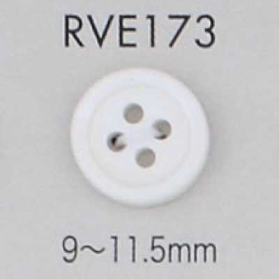 RVE173 Bouton en coquillage à 4 trous avec bord