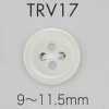 TRV17 Bouton en coquillage à 4 trous avec bord