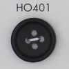HO401 Bouton à quatre trous en matière naturelle, véritable corne de buffle