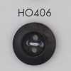 HO406 Bouton à 4 trous en véritable corne de buffle naturelle