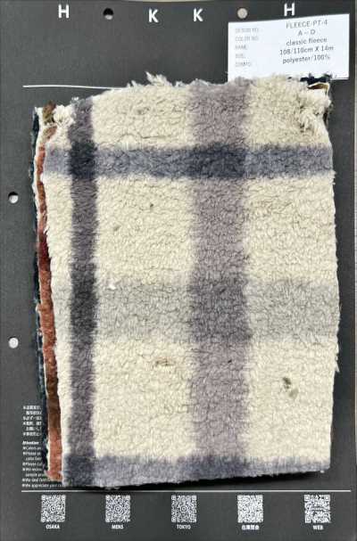 FLEECE-PT-4 Imprimé à carreaux classique en polaire