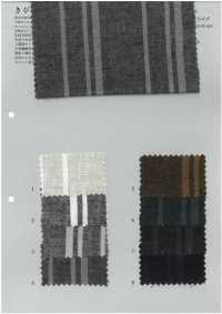 KB9001 Rayures Aléatoires En Fil De Lin/coton Teint[Fabrication De Textile] KOYAMA Sous-photo