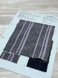 KB9001 Rayures Aléatoires En Fil De Lin/coton Teint[Fabrication De Textile] KOYAMA Sous-photo