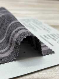 KB9001 Rayures Aléatoires En Fil De Lin/coton Teint[Fabrication De Textile] KOYAMA Sous-photo