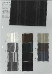 KB9001 Rayures Aléatoires En Fil De Lin/coton Teint[Fabrication De Textile] KOYAMA Sous-photo