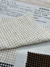 KB9004 Carreaux Vichy Teints En Fil De Lin/coton[Fabrication De Textile] KOYAMA Sous-photo