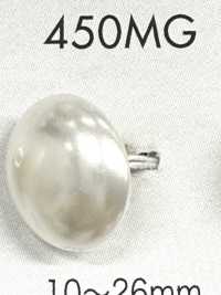 450MG Bouton à queue demi-anneau doré en matière urée aspect perle[Boutons] DAIYA BUTTON Images supplémentaires