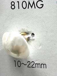 810MG Bouton à queue dorée en résine d'urée aspect perlé[Boutons] DAIYA BUTTON Images supplémentaires