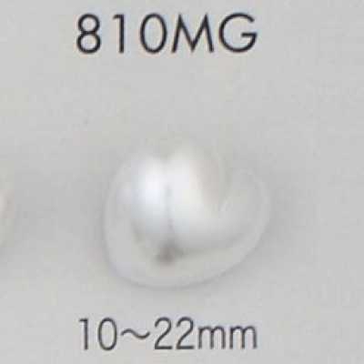 810MG Bouton à queue dorée en résine d'urée aspect perlé