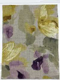 7025-710-1 Lin Loomstate (Motif Floral Aquarelle)[Fabrication De Textile] HOKKOH Sous-photo